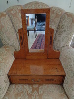 Biedermeier vanity with drawers and mirror