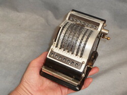 Old German scroll calculator Resulta miniature calculator German imperial patent 1920s