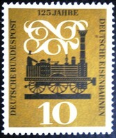 N345 / Germany 1960 125 years old German railway stamp postal clear