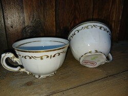 A pair of Zsolnay coffee cups from the gellért