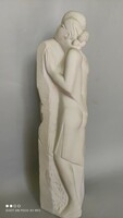 Világhy Árpád jelzett kerámia szerelmespár szobor  37 cm magas