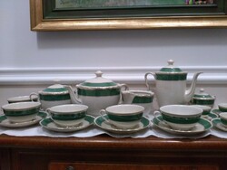 Epiag d.F. Cream-colored Czech porcelain tea and coffee set from the 1930s!