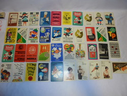 Twenty old card calendars - 1967-1968 - together