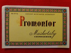 Old - Budapest - Promontor Muscovite wine 0.7 l drink label collector's condition according to the pictures