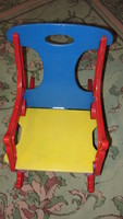 Retro, colorful children's rocking chair