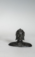 Bronze miniature dante bust