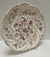 Zsolnay large wall plate with floral pattern #1969