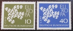 N367-8x / Germany 1961 europa cept set of stamps postal clear