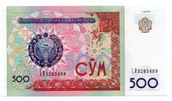 Uzbekistan 500 som 1999 hairless