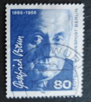 BB760p / Németország - Berlin 1986 Gottfried Benn költő bélyeg pecsételt