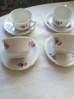 Elf-eared Zsolnay coffee cup 4 pieces
