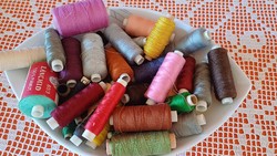 Lots and lots of sewing thread together