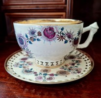 Zsolnay openwork antique tea cup with tangerine holder