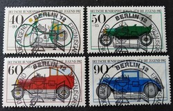 BB660-3p / Németország - Berlin 1982 Ifjúságért : Régi Járművek bélyegsor pecsételt