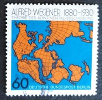 BB616p / Németország - Berlin 1980 Alfred Wegener meteorológus bélyeg pecsételt