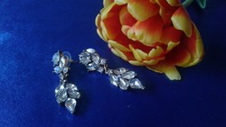 Clear stone earrings