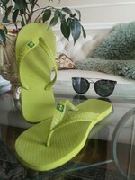 Ballina size 37-38 kiwi green beach slippers, flip-flops