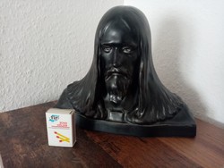 Antique Zsolnay, Abbot Sándor bust of Christ from 1899