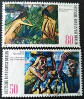 BB678-9p / Németország - Berlin 1982 Modern festmények bélyegsor pecsételt