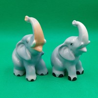 Retro aquincum porcelain elephant figurines