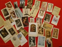 Antique Christian church farewell/pilgrim cards small prayer cards in good condition 39 in one according to pictures