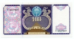 Uzbekistan 100 som 1994 hairless