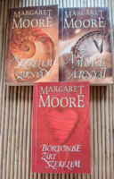 3 db Margaret Moore  romantikus  szerelmes regény, ponyva, irodalom, regény, könyv