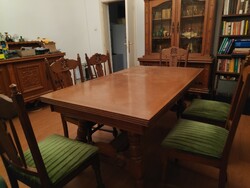 Colonial-style, Belgian import dining set