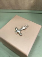 Small silver aviator pendant