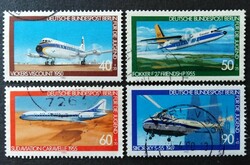 BB617-20p / Németország - Berlin 1980 Ifjúságért : Repülők bélyegsor pecsételt