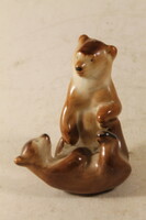 Porcelain wrestling bears 216