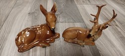 German porcelain deer and deer