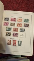 Preprinted Hungarian stamp albums with used and post-clean stamps