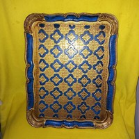 Italian, Florentine baroque style wooden tray, serving tray.