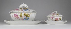 1R354 Pair of old sauce and caviar serving bowls