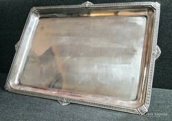 A wonderful antique German silver tray, approx. 1890! 1028 Gr.