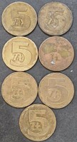 Poland 5 zlotys, lot (7 pieces)