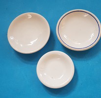 3 mini baby porcelain plates