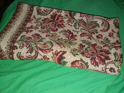 Antik selyem szőttes ágytakaró / falikárpit drapéria 220 x 120 cm a képek szerint