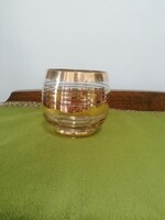 Art deco style glass goblet