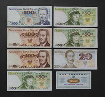 Poland 8 banknotes