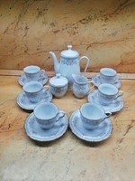 6 Personal porcelain coffee and cappuccino sets