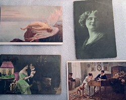 Romantic postcard collection with optional content