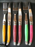 French Laguiole forks and knives 6 pcs
