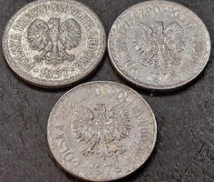 Poland 1 zloty, lot (3 pieces)