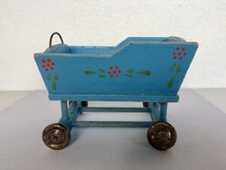 Old small toy cradle-cart