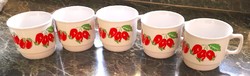 Porcelain mug / cup with lace 5 pcs together