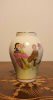 Chinese hand-painted vase from Herend, Chung vert