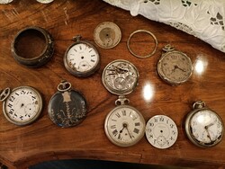 Components include 7 pocket watches, 2 silver