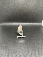 Silver miniature windsurfer